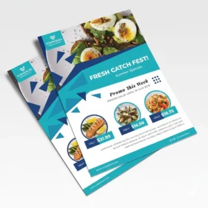 Stack of premium green eco-friendly home furniture flyers printed by Printel Deziner Delhi