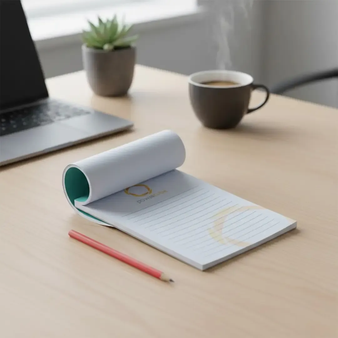 Custom Writing Notepad 2 Premium custom notepad printing in Delhi by Printel Deziner featuring Horizon Publishing and Kanta Enterprises branded memo pads