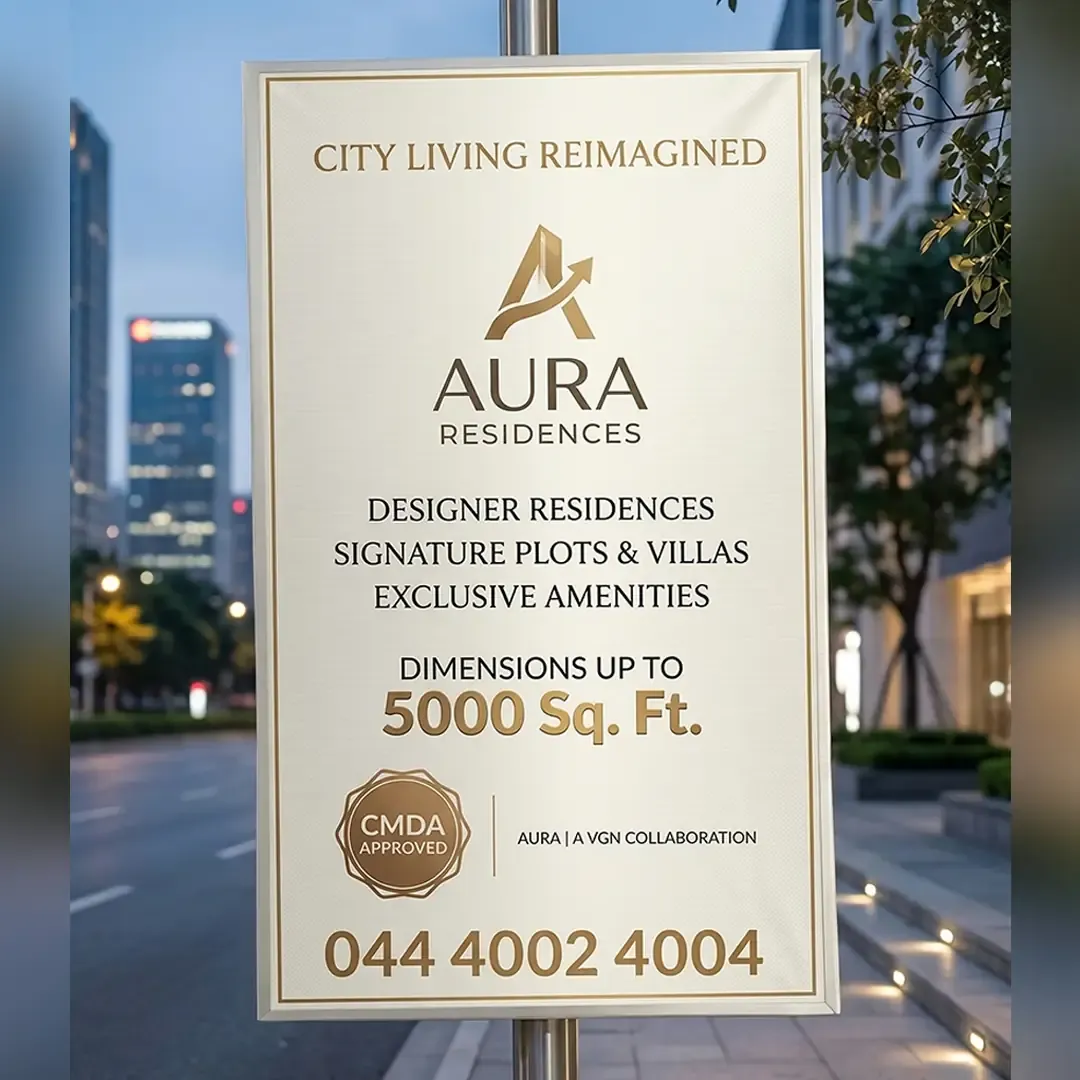 Premium Flex Printing in Delhi by Printel Deziner for Real Estate and Cafes