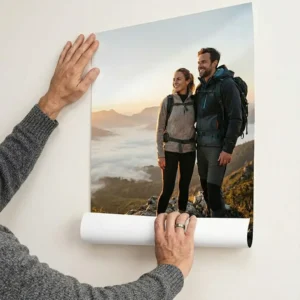 Premium Poster Printing Delhi services at Printel Deziner featuring A3 and A4 multi-size glossy prints.