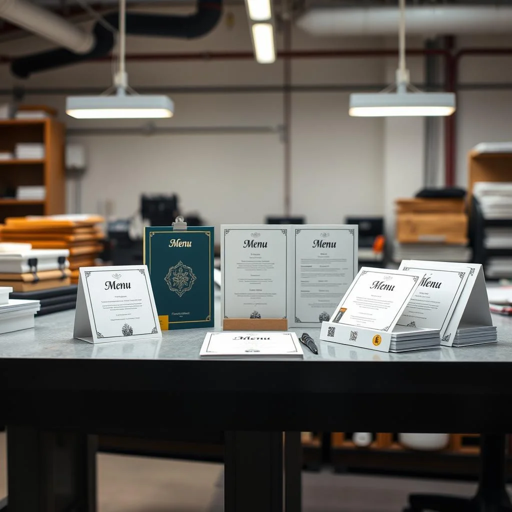 Premium Menu Cards by Printel Deziner — Shreshtha Vihar, Delhi NCR