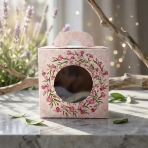 Premium floral handle favor boxes by Gift Box Printing in Delhi expert Printel Deziner