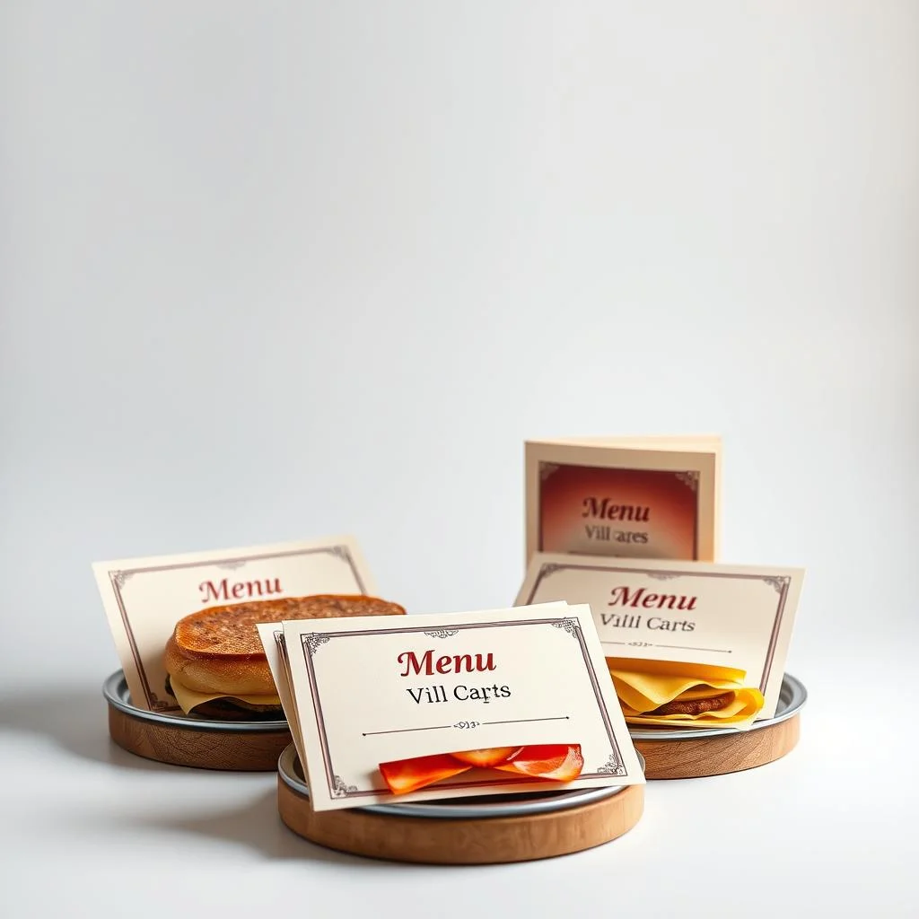 Premium Menu Cards by Printel Deziner — Model Town, Delhi NCR